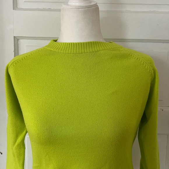 French Connection | Neon Green Crewneck Sweater - Picture 5 of 8